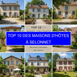 Top 1 des Maisons d'hôtes à Selonnet